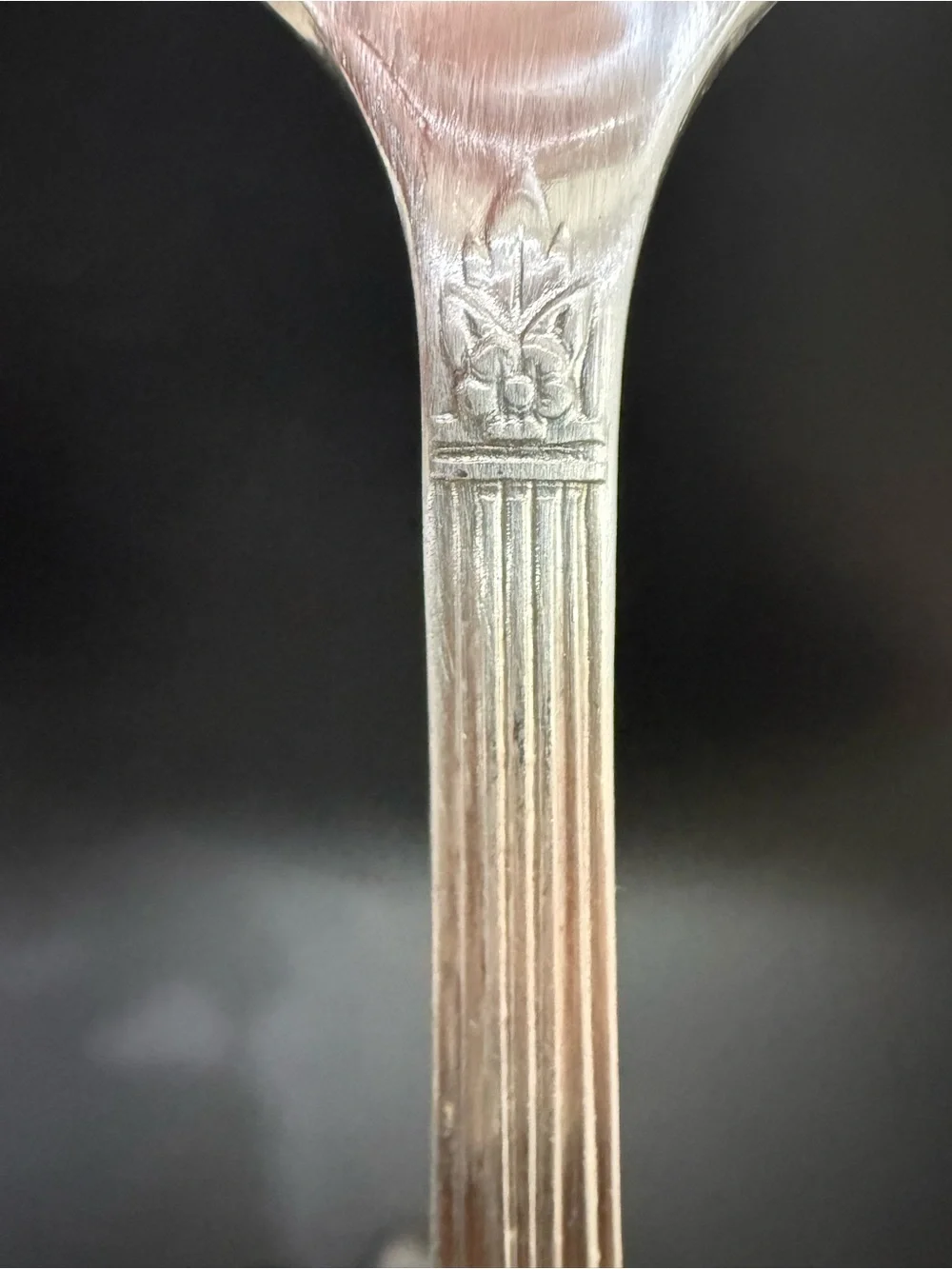 6pc Vintage ONEIDA Simeon & George Rogers Co. Silver Rose Silver-plate Spoons